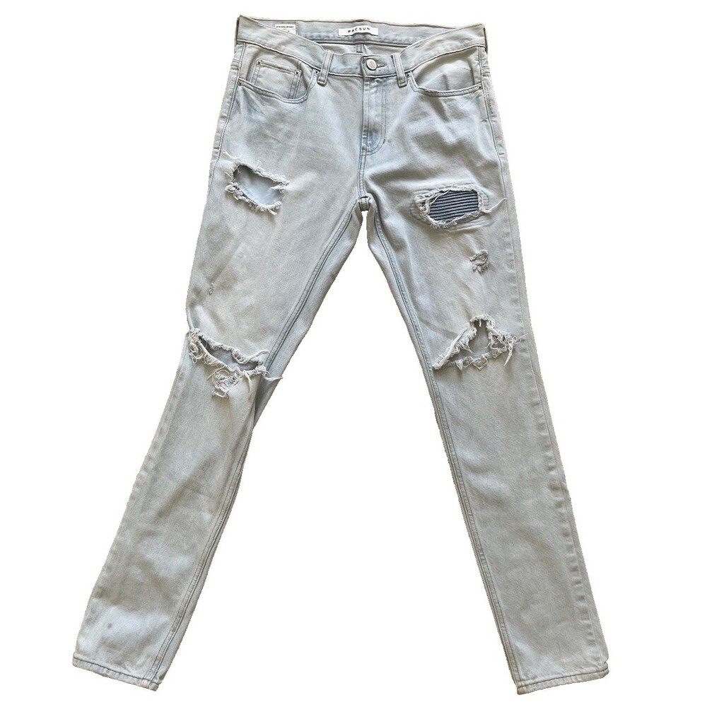 Pacsun Stacked Skinny Jeans Size 30x32 Comfort Los Angeles Men’s | Preowned